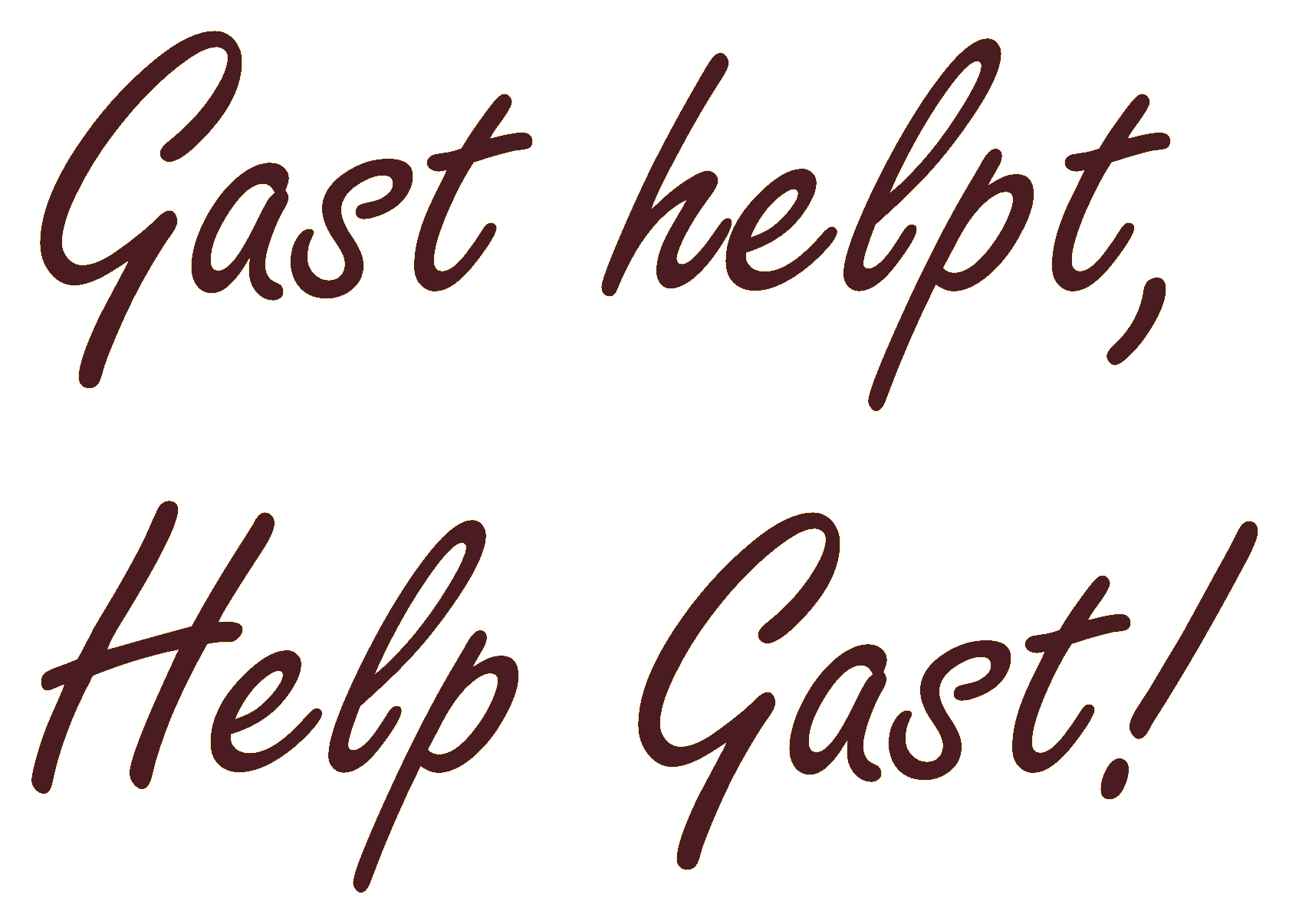 Gast helpt, Help Gast!